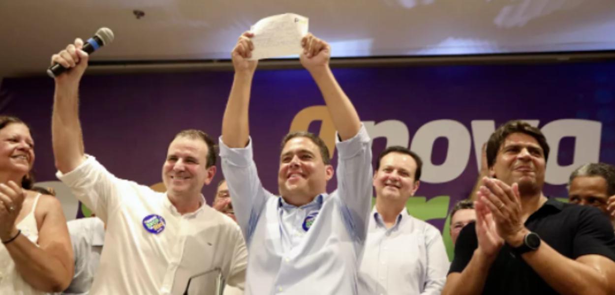 Eduardo Paes, Felipe Santa Cruz e Gilberto Kassab