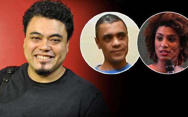 Jornalista Leonardo Sakamoto, Adelio Bispo e a ex-vereadora Marielle Franco