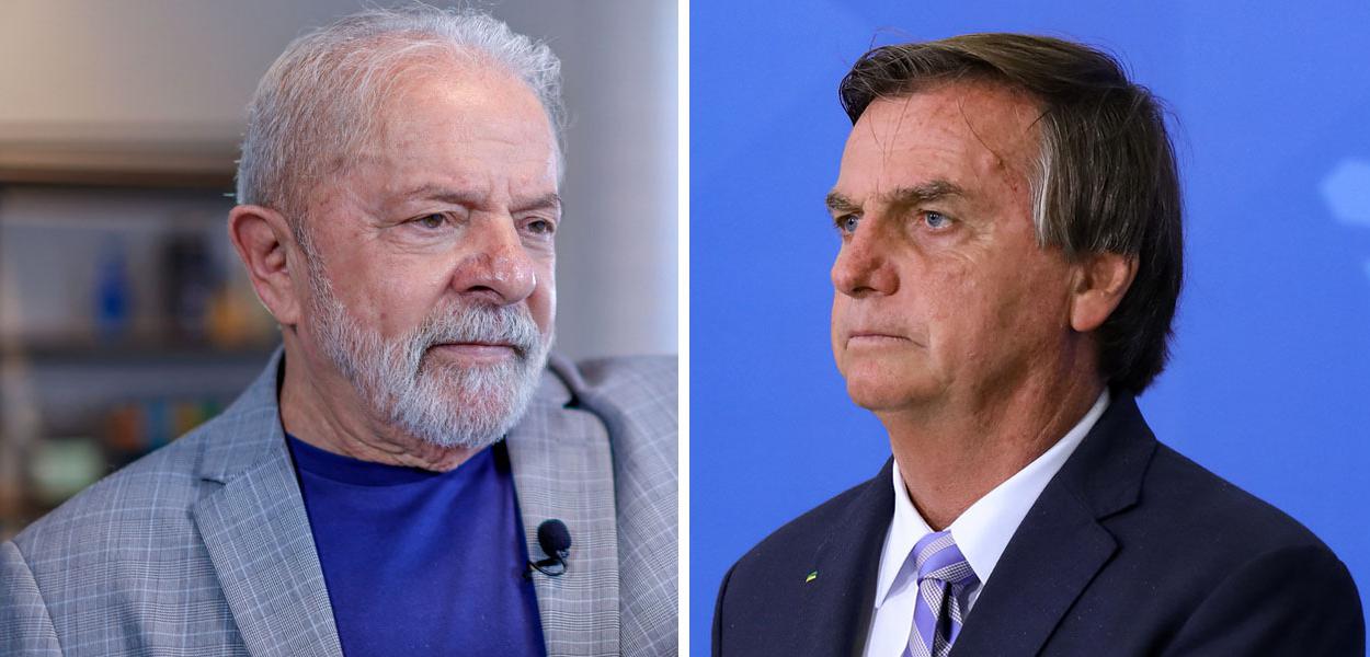 Ex-presidente Luiz Inácio Lula da Silva e Jair Bolsonaro