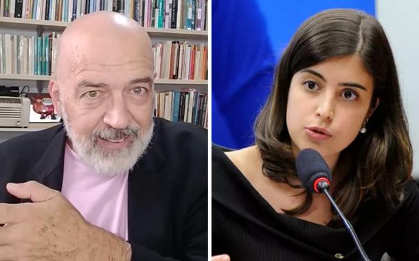 Youtuber Paulo Ghiraldelli e a deputada Tabata Amaral