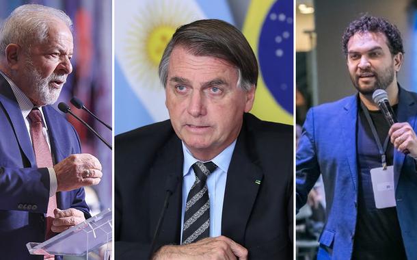 Lula, Jair Bolsonaro e Felipe Nunes