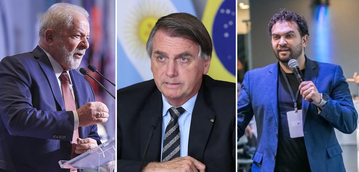 Lula, Jair Bolsonaro e Felipe Nunes