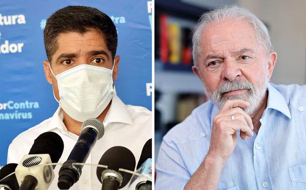 ACM Neto e o ex-presidente Luiz Inácio Lula da Silva