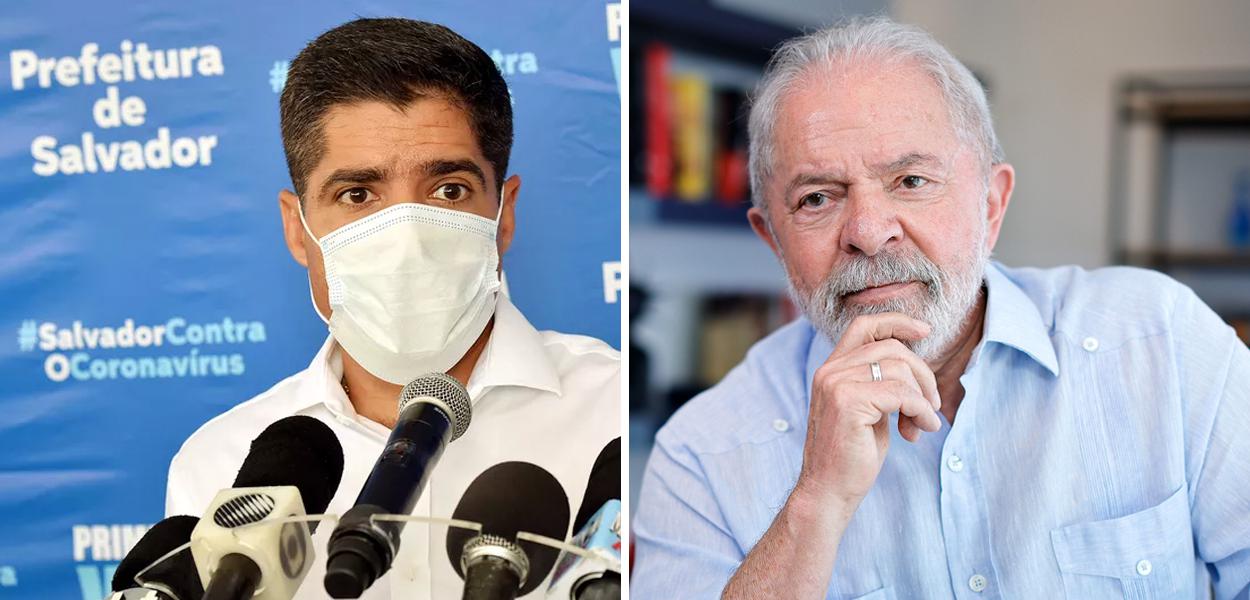 ACM Neto e o ex-presidente Luiz Inácio Lula da Silva