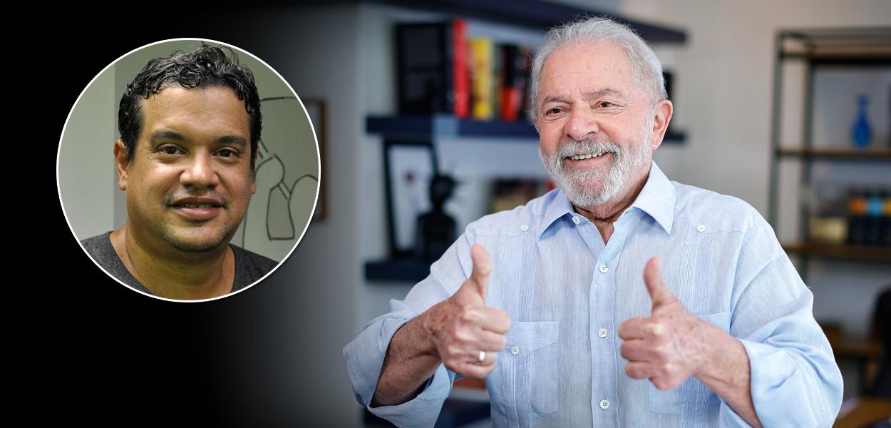 Miguel do Rosário e o ex-presidente Luiz Inácio Lula da Silva