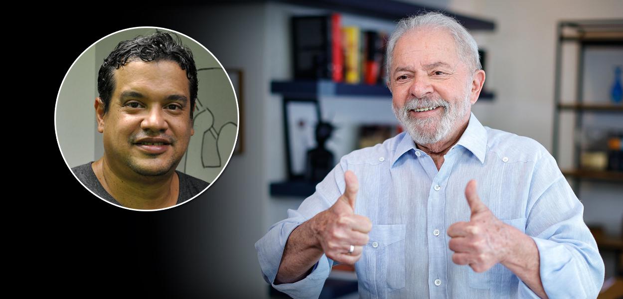 Miguel do Rosário e o ex-presidente Luiz Inácio Lula da Silva