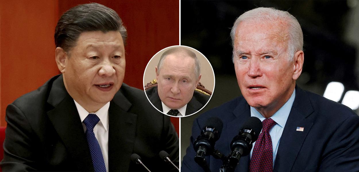 Xi Jinping, Vladimir Putin e Joe Biden