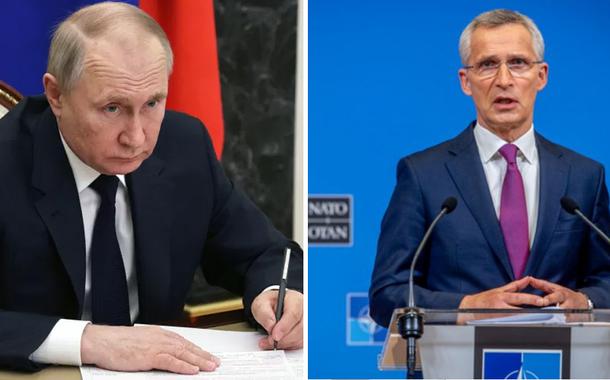 Vladimir Putin e Jens Stoltenberg