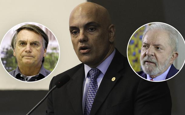 Bolsonaro, Alexandre de Moraes e Lula