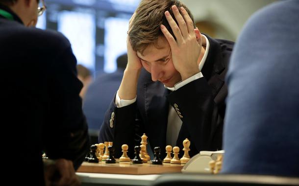 Grão-mestre russo de xadrez Sergey Karjakin