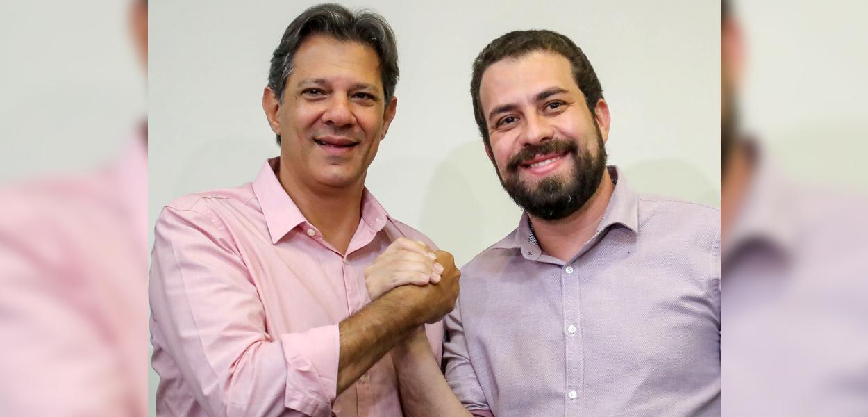 Fernando Haddad e Guilherme Boulos