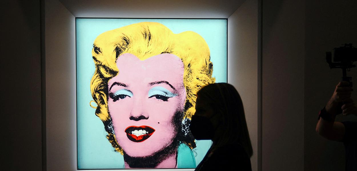 Retrato de Marilyn Monroe feito por Andy Warhol vai a leilão com valor estimado em US$200 mi