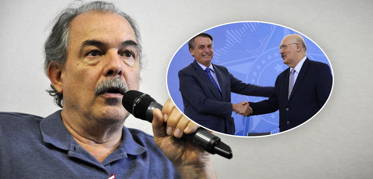 Aloizio Mercadante e Bolsonaro com Milton Ribeiro