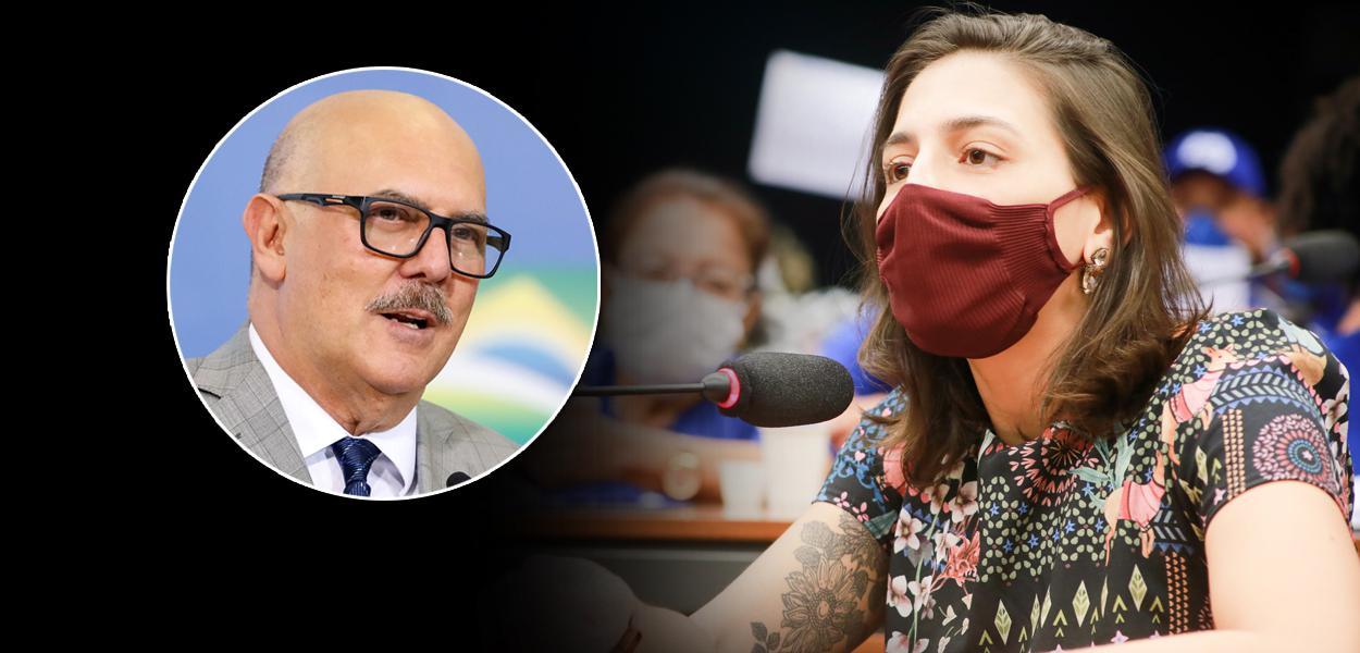 Ministro Milton Ribeiro e a deputada federal Natália Bonavides