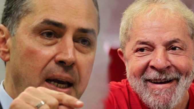 Ministro Luis Roberto Barroso e o ex-presidente Luiz Inácio Lula da Silva