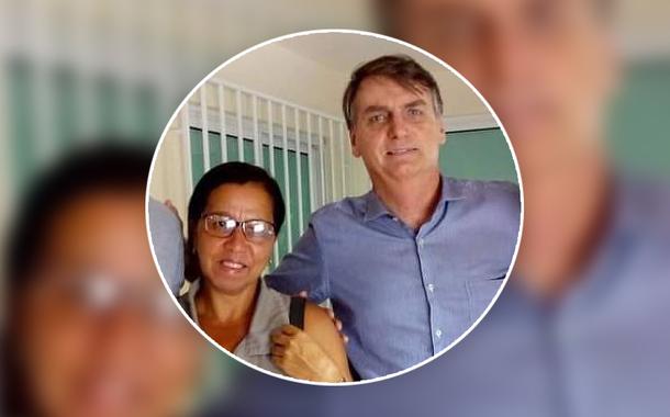 Walderice Santos da Conceição e Jair Bolsonaro