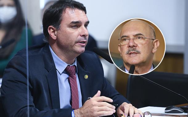 Flávio Bolsonaro e Milton Ribeiro
