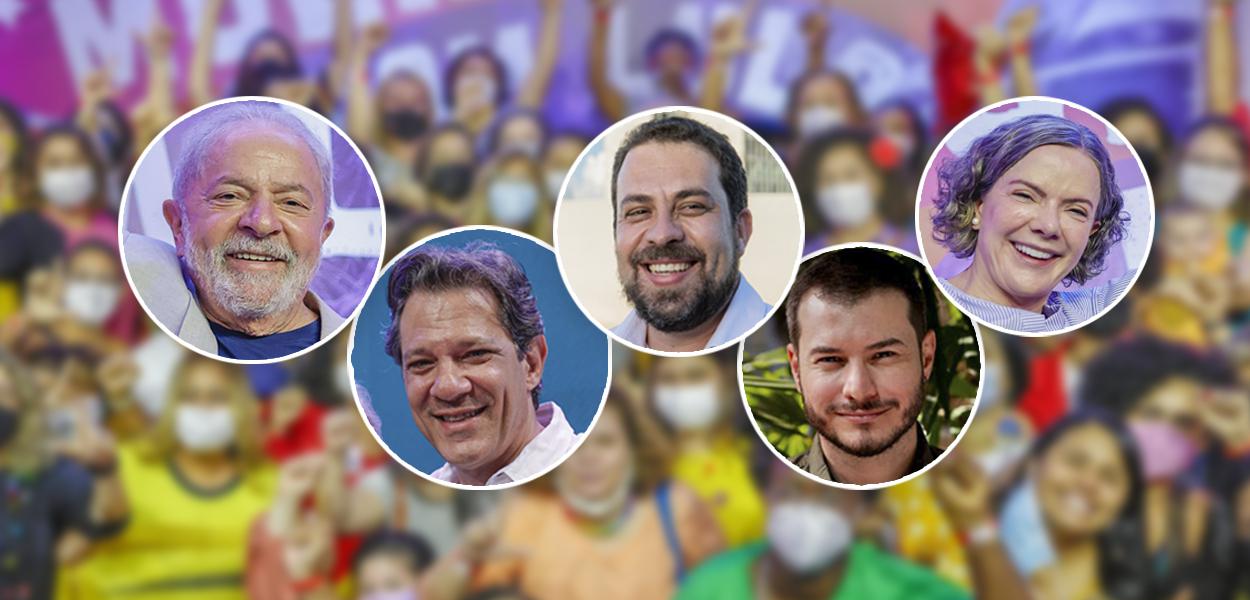 Lula, Haddad, Boulos, Juliano, Gleisi