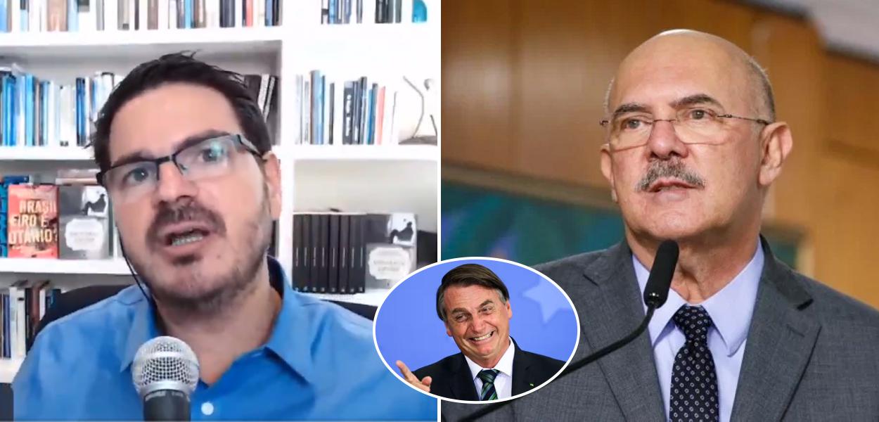 Rodrigo Constantino, Jair Bolsonaro e Milton Ribeiro