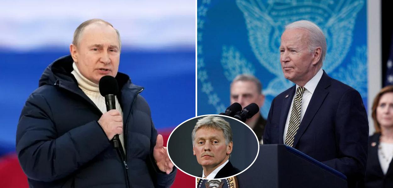 Vladimir Putin, Dmitry Peskov e Joe Biden