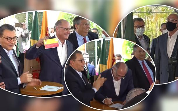 Carlos Siqueira e Geraldo Alckmin