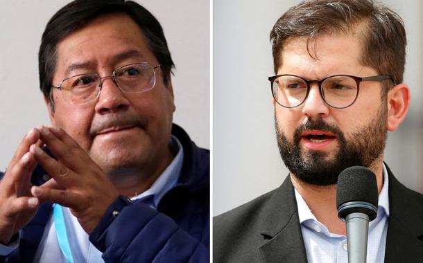 Luis Arce e Gabriel Boric