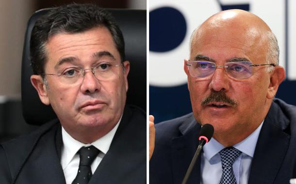 Ministro do TCU Vital do Rêgo e o chefe do MEC, Milton Ribeiro