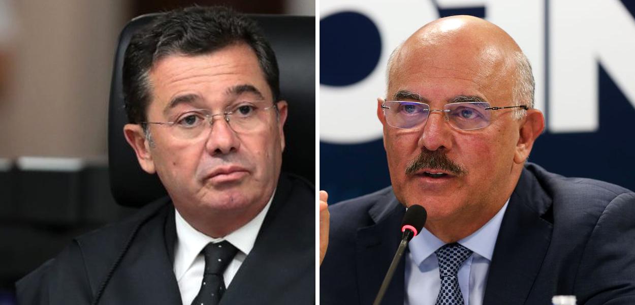 Ministro do TCU Vital do Rêgo e o chefe do MEC, Milton Ribeiro