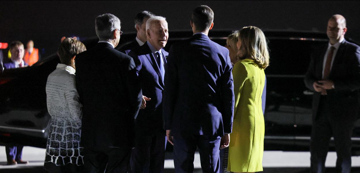 Presidente dos EUA, Joe Biden, chega a Bruxelas 23/03/2022