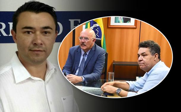 Kelton Pinheiro e Milton Ribeiro com Arilton Moura