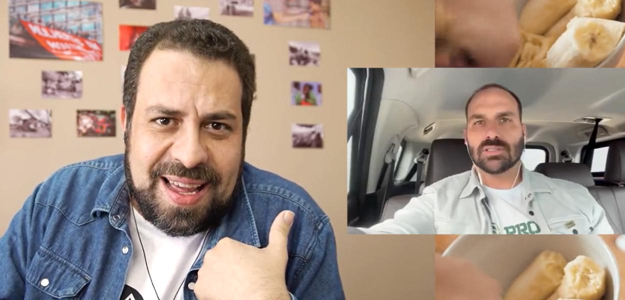 Guilherme Boulos e Eduardo Bolsonaro