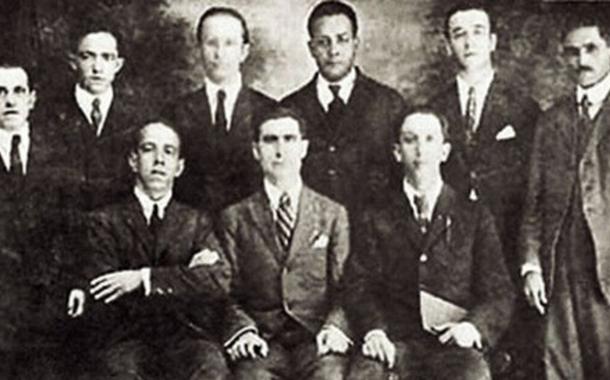 Foto histórica dos fundadores do Partido Comunista, 25 de março de 1922