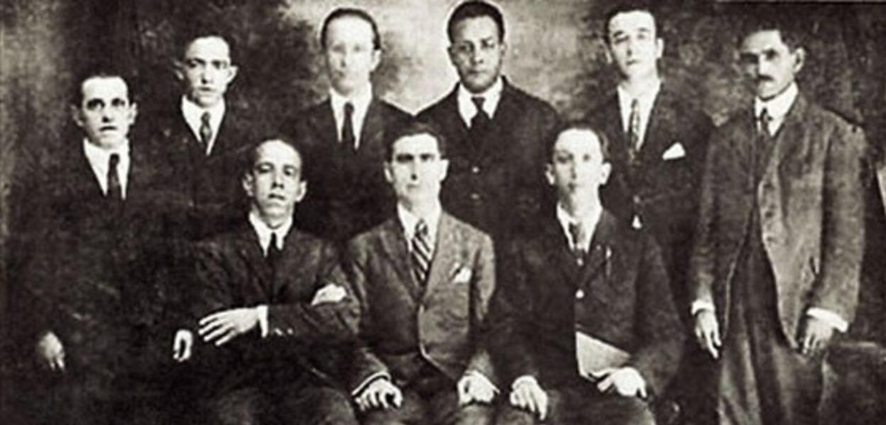 Foto histórica dos fundadores do Partido Comunista, 25 de março de 1922