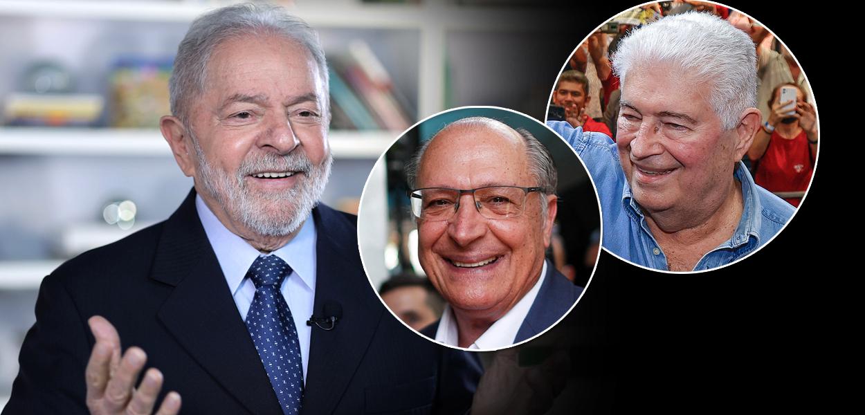 Ex-presidente Luiz Inácio Lula da Silva, Geraldo Alckmin e Roberto Requião