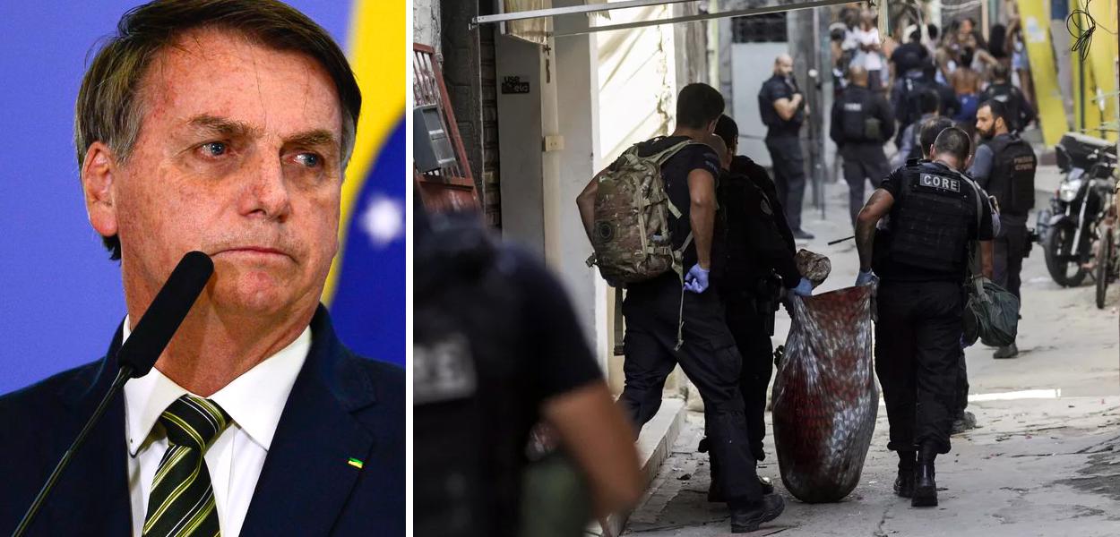 Jair Bolsonaro e uma operação policial