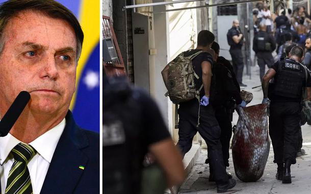Jair Bolsonaro e uma operação policial