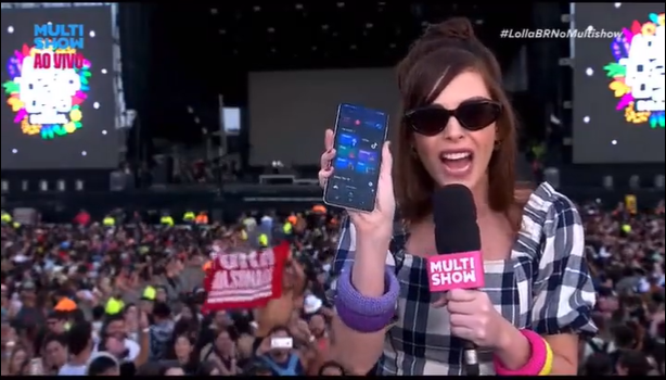 Titi Müller na cobertura do Lollapalooza