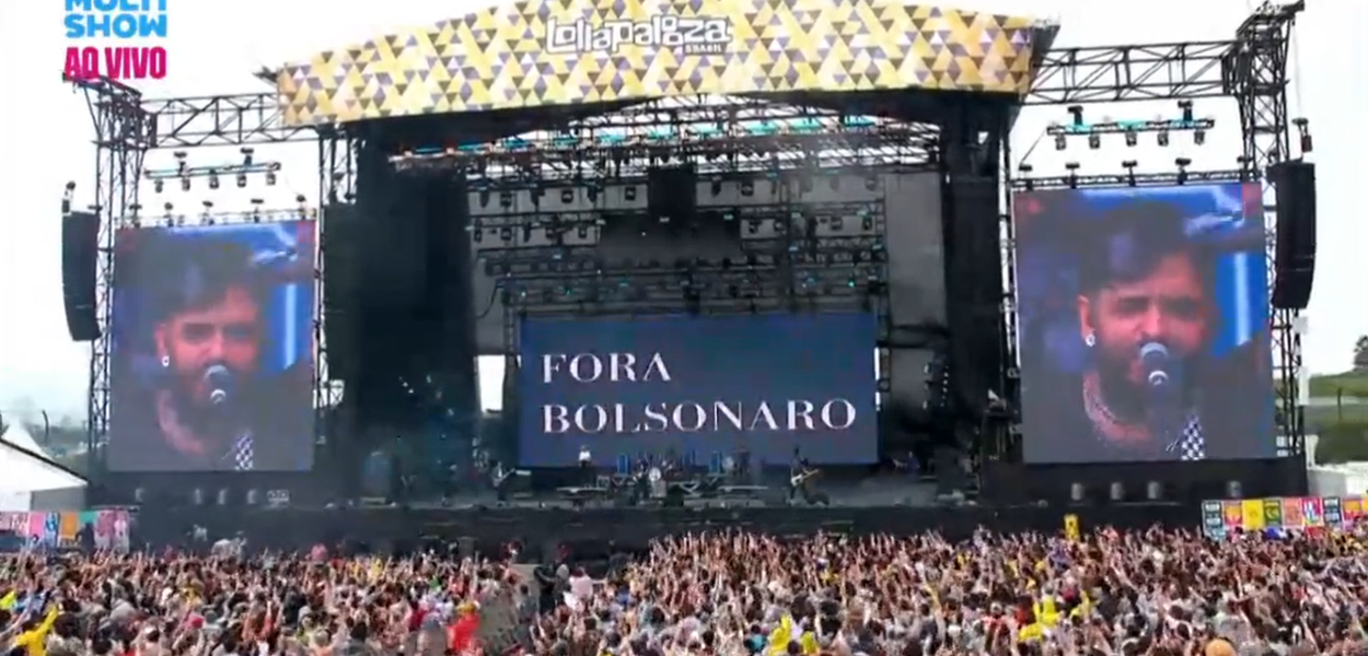 Fresno grita 'fora, Bolsonaro' no Lollapalooza