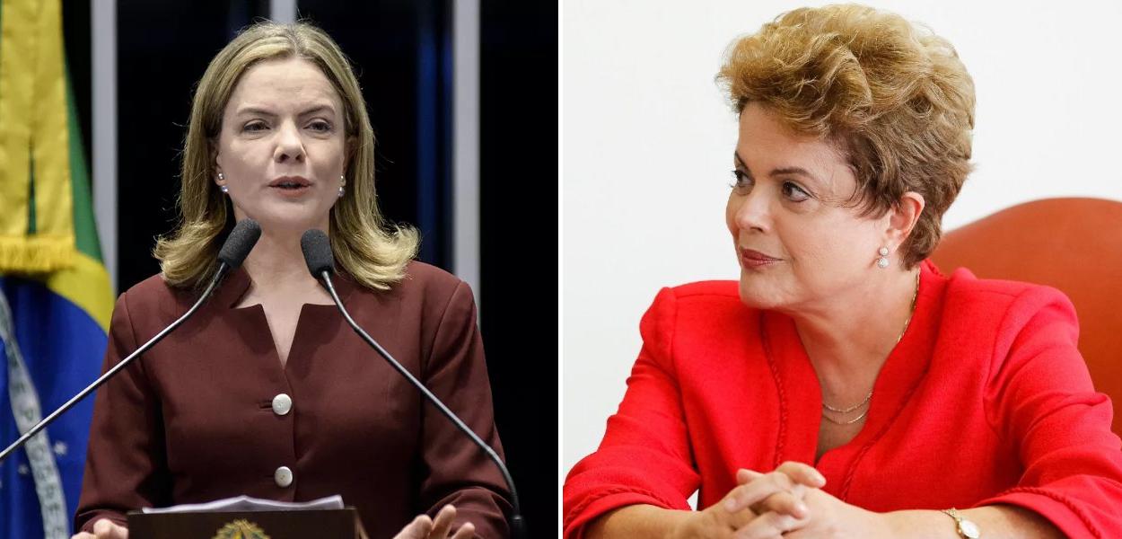 Gleisi Hoffmann e Dilma Rousseff