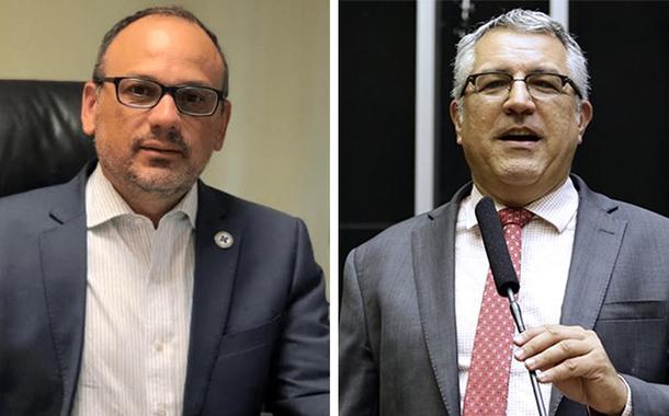 Jacson Barros e o deputado Alexandre Padilha