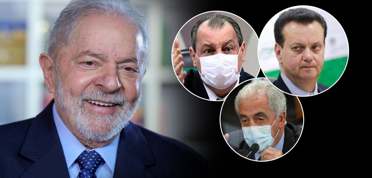 Lula, Gilberto Kassab, Omar Aziz e Otto Alencar