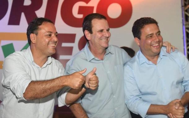 Rodrigo Neves, Eduardo Paes e Felipe Santa Cruz