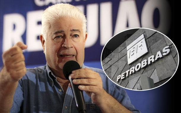 Roberto Requião e fachada da Petrobras