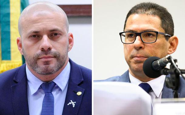 Deputados Daniel Silveira e Marcelo Ramos