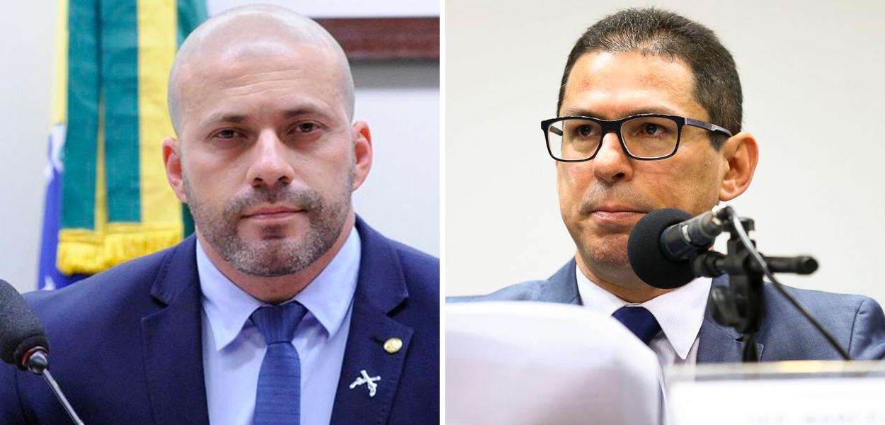 Deputados Daniel Silveira e Marcelo Ramos