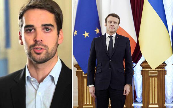 Eduardo Leite, Emmanuel Macron e Volodymyr Zelensky