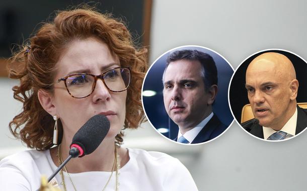 Carla Zambelli, Rodrigo Pacheco e Alexandre de Moraes