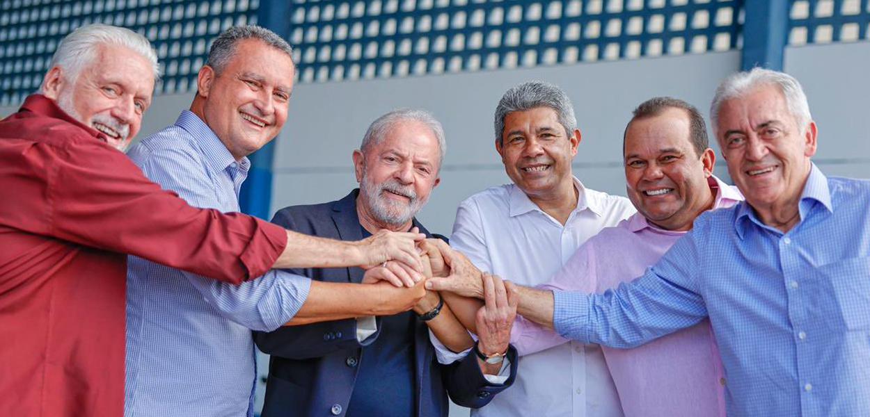 Jaques Wagner, Rui Costa, Lula, Jerônimo Rodrigues e Otto Alencar