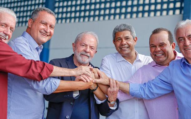 Jaques Wagner, Rui Costa, Lula, Jerônimo Rodrigues e Otto Alencar