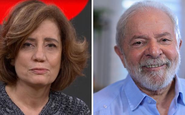 Miriam Leitão e o ex-presidente Luiz Inácio Lula da Silva